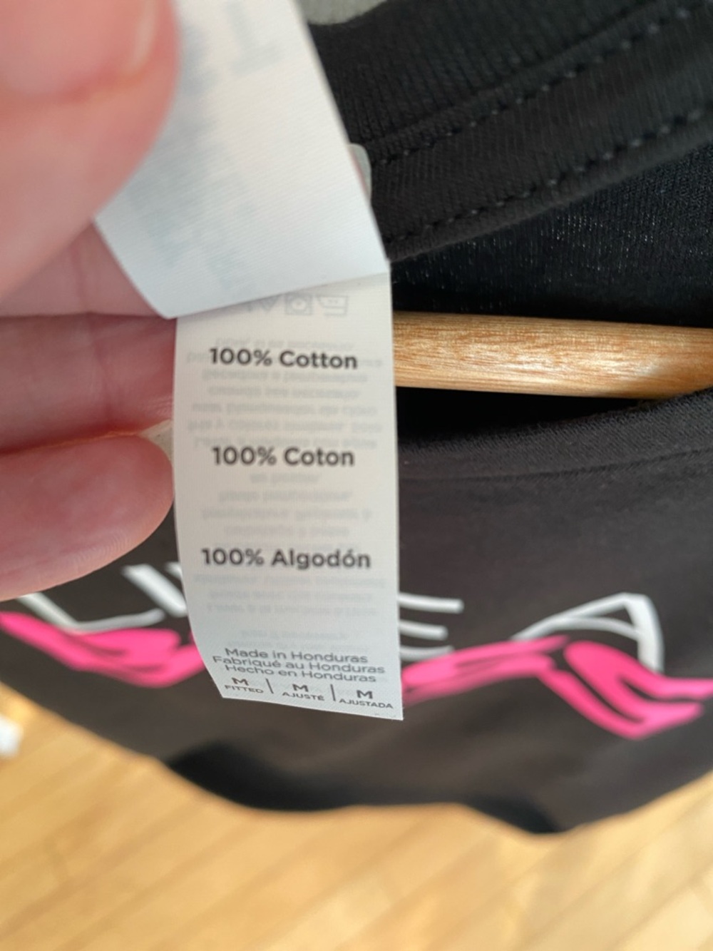 District Black Tee with Pink and White "LIKE A BOSS" Graphic - Picture 6 of 6